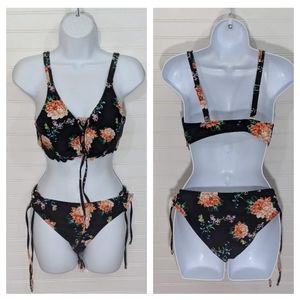 Cupshe NWT Floral Strappy Bikini in Size Large
